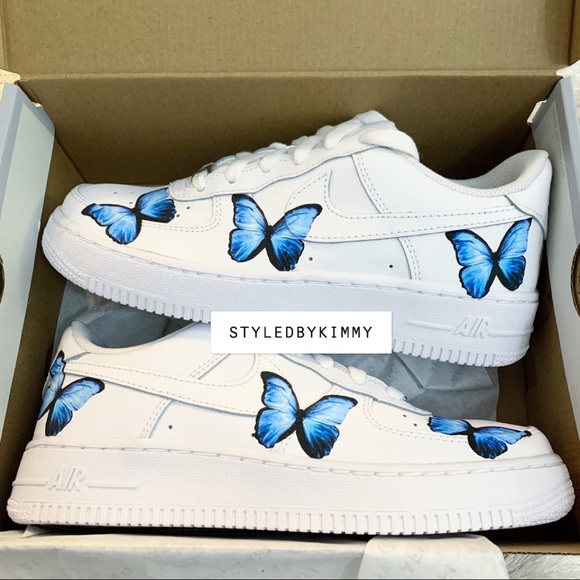 CUSTOM Nike Air Force 1 Low Sneakers Shoes - Picture 2 of 5